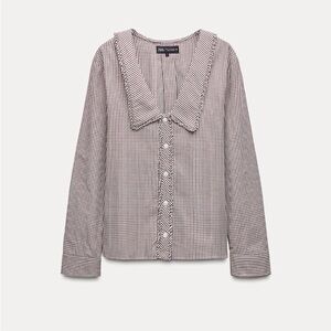 Zara Gingham Top
